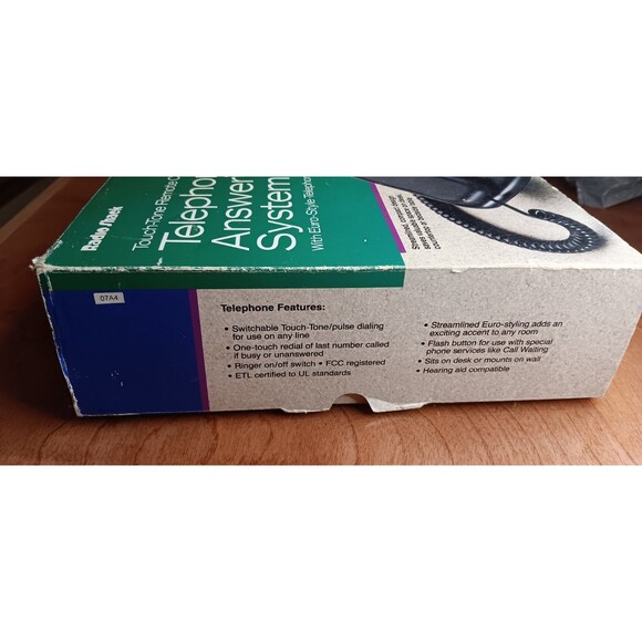 Vintage Radio Shack Touch-Tone Remote Control Answering System Phone (No Cords) - Picture 12 of 12